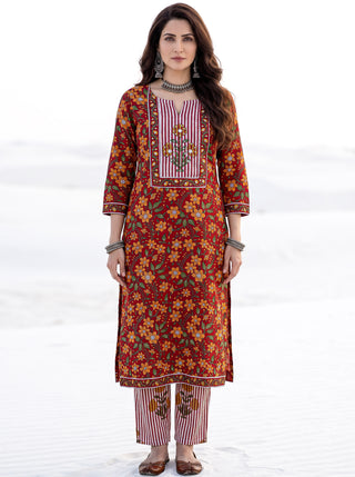 Aina Disha Set Of  Kurta Salwar Pants & Dupatta