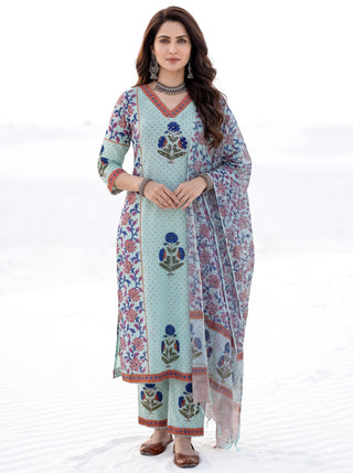 Aina Kaya Set Of  Kurta  Pants & Dupatta