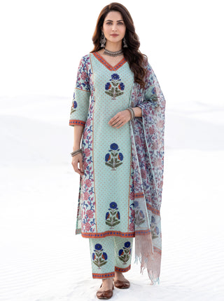 Aina Kaya Set Of  Kurta  Pants & Dupatta