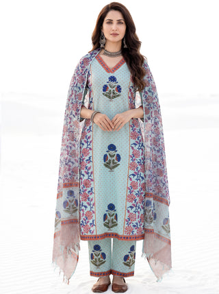 Aina Kaya Set Of  Kurta  Pants & Dupatta