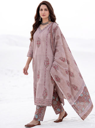 Aina Shreshtha Set Of  Kurta  Pants & Dupatta