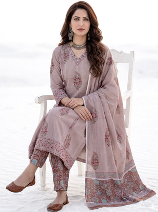 Aina Shreshtha Set Of  Kurta  Pants & Dupatta