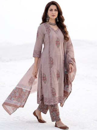 Aina Shreshtha Set Of  Kurta  Pants & Dupatta