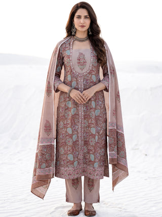 Aina Jariya Set Of Angrakha Kurta Pants & Dupatta