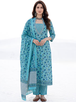 Aina Avinya Set Of Kurta Pants & Dupatta