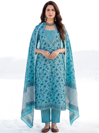Aina Avinya Set Of Kurta Pants & Dupatta