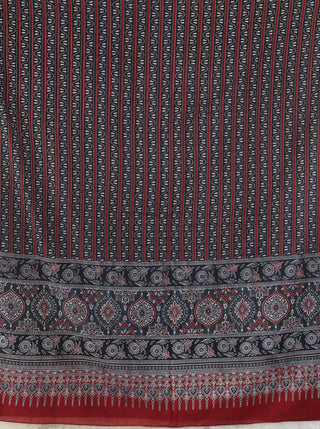 Hand Block Printed Cotton Fabric Per Meter - F001F3125