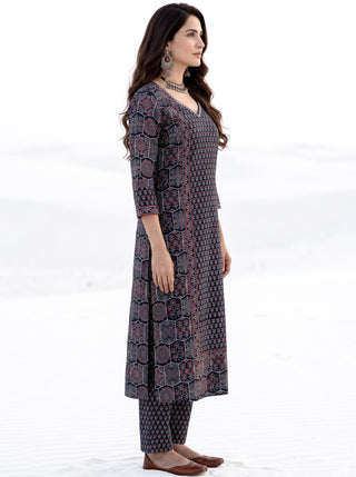 Ajrakh Darpana Kurta