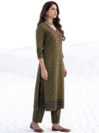 Ajrakh Rajauri Kurta