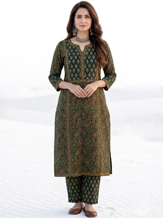 Ajrakh Ranya Kurta
