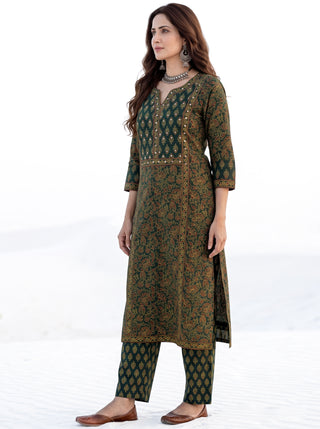 Ajrakh Ranya Kurta