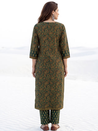 Ajrakh Ranya Kurta