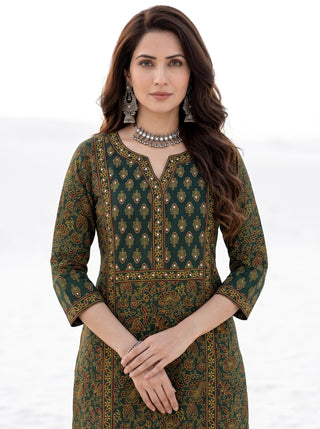 Ajrakh Ranya Kurta