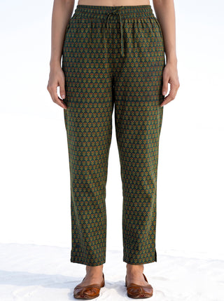 Ajrakh Vismay Set of Kurta Salwar Pants & Dupatta