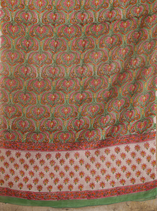 Aina Meeran Set Of Kali Kurta Pants & Dupatta