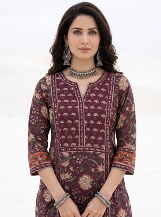 Aina Vipra Set Of Kurta Salwar Pants & Dupatta