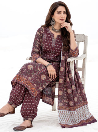 Aina Vipra Set Of Kurta Salwar Pants & Dupatta