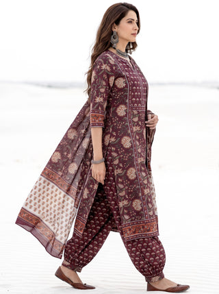 Aina Vipra Set Of Kurta Salwar Pants & Dupatta