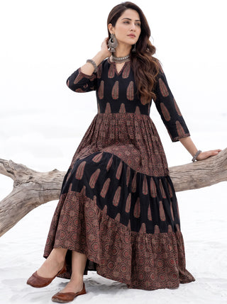 Fiza Bairan Flared  Dress