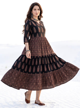 Fiza Bairan Flared  Dress