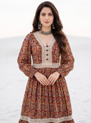 Fiza Arajan Flared  Dress