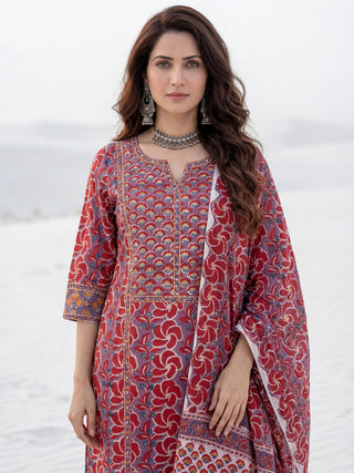 Aina Nia Set Of Kurta Pants Dupatta