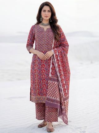 Aina Nia Set Of Kurta Pants Dupatta