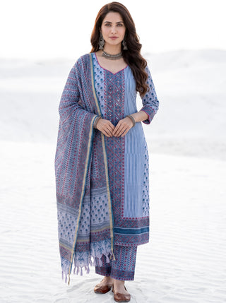 Aina Ralaga Set Of Kurta Pants & Dupatta