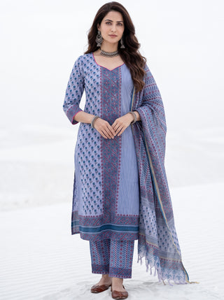 Aina Ralaga Set Of Kurta Pants & Dupatta