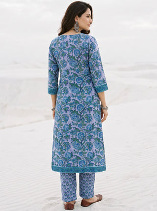 Aina Neeran Set Of Kurta Pants & Dupatta