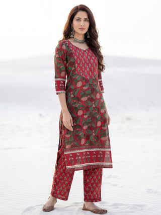 Aina Jina Set Of Kurta Pants Dupatta