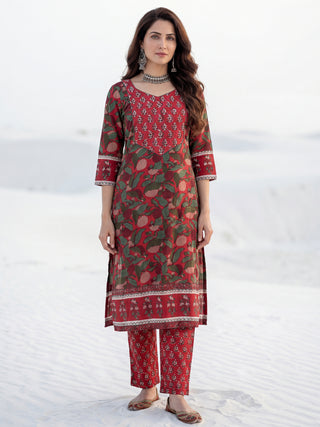 Aina Jina Set Of Kurta Pants Dupatta