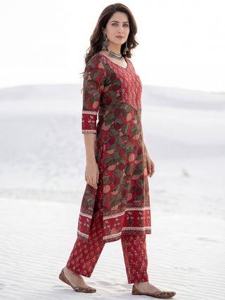 Aina Jina Set Of Kurta Pants Dupatta
