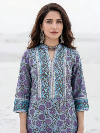 Aina Sneh Set Of Kurta Pants Kota Dupatta