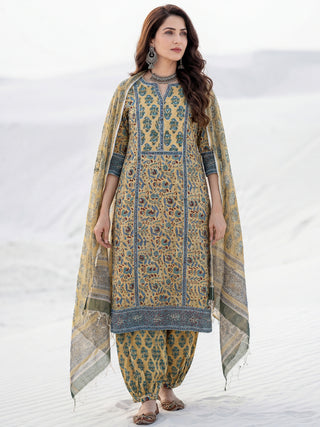 Jashn Adab Set Of Kurta Salwar Pants Dupatta