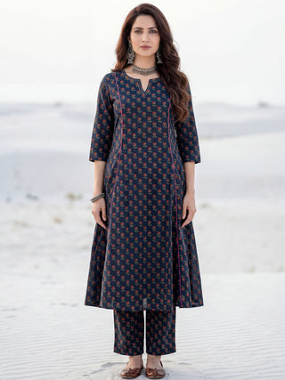 Aina Farhat Set Of Kalidar Kurta Pants Dupatta