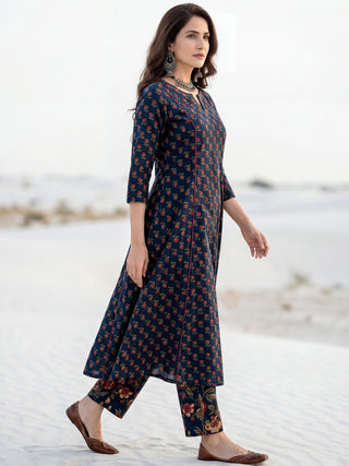 Aina Aiza Set Of Kalidar Kurta Pants Dupatta