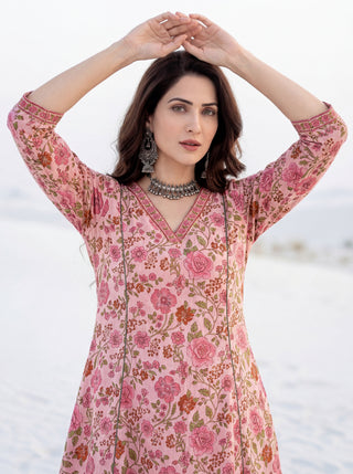 Hand Block Printed Cotton Fabric Per Meter - F001F2987