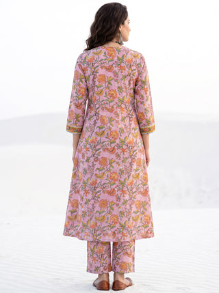 Aina Fiza Set Of Straight Kurta Pants Kota Dupatta