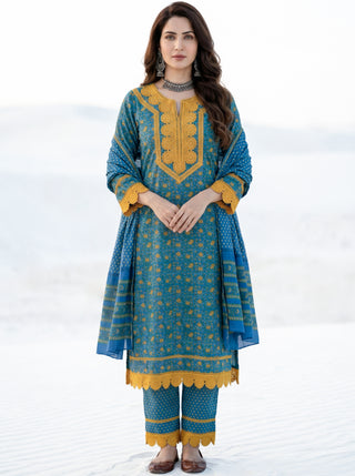 Aina Nazia Set Of Kurta Pants Dupatta