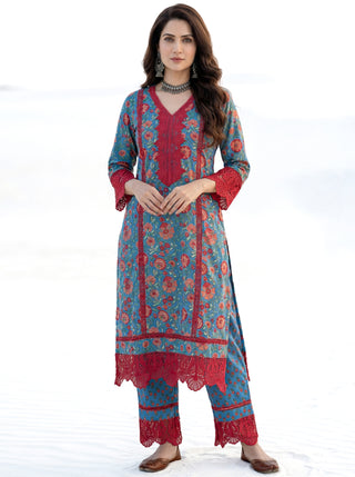 Aina Bahaar Set Of Kurta  Pants Dupatta