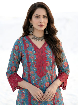 Aina Bahaar Set Of Kurta  Pants Dupatta
