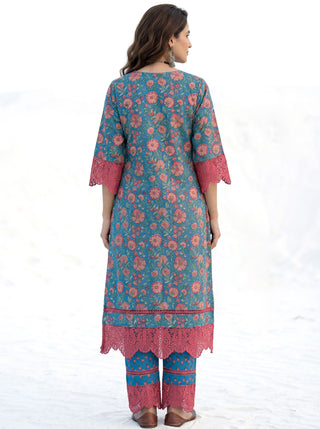 Aina Bahaar Set Of Kurta  Pants Dupatta