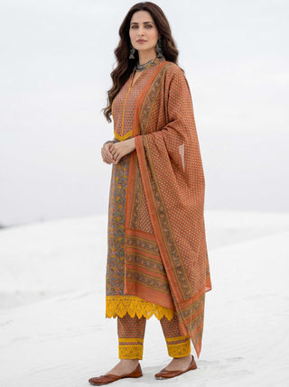 Aina Aizya Set Of Kurta Pants Dupatta