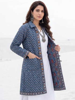 Shishir Roheen Ajrakh Quilted Reversible Jacket