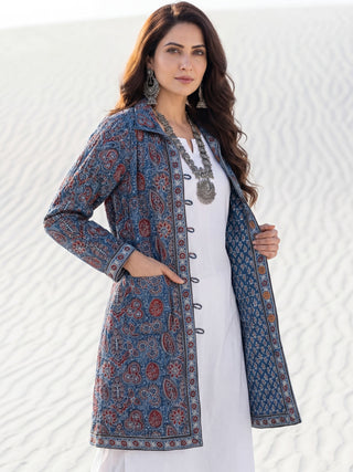 Shishir Roheen Ajrakh Quilted Reversible Jacket