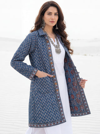 Shishir Roheen Ajrakh Quilted Reversible Jacket