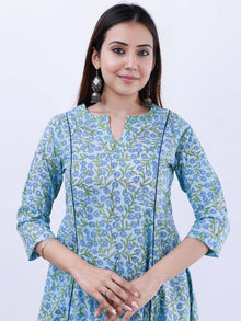 Roz Jashn Set Of Kali Kurta Pants Kota Doria Dupatta