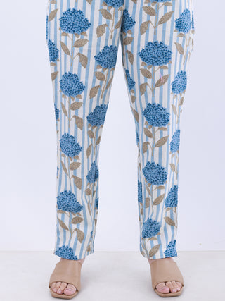 Hand Block Printed Cotton Fabric Per Meter - F001F2952