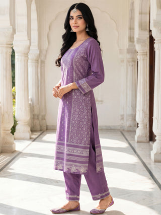Shishir Lisa Unstitched Suit Set